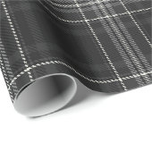 Grey Flanel Lumberjack Plaid Classic Cadeaupapier (Rol Hoek)