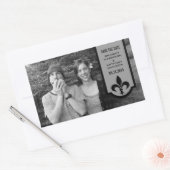 Grey Fleur De Lis Banner sparen de Stickers van de (Envelop)