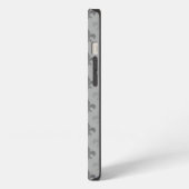 Grey Fleur de Lis iPhone Hoesje (Linkerkant)