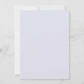 Grey Floral Wedding Save the Date (Achterkant)