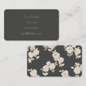 Grey, Flowers Business - Roepkaart Visitekaartje (Voorkant / Achterkant)