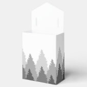 Grey Forest Range Woodland bruiloft Bedankdoosjes (Geopend)