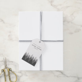 Grey Forest Range Woodland bruiloft Cadeaulabel