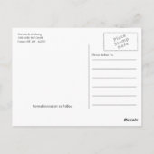 Grey Forest Range Woodland Bruiloft Save The Date Briefkaart (Achterkant)