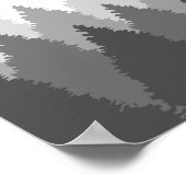 Grey Forest Range Woodland bruiloft zitgrafiek Poster (Hoek)