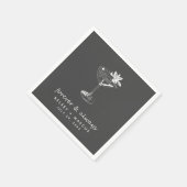 Grey Forever Altijd Trouwcocktail Servet (Hoek)