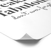 Grey Freaking Fabulous Motivatie Betrouwbaarheid Poster (Hoek)