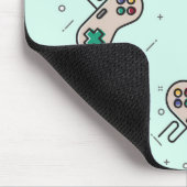 Grey game joystick op blauw muismat (Hoek)