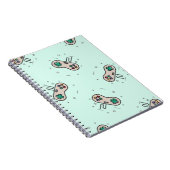 Grey game joystick op blauw notitieboek (Rechterzijde)