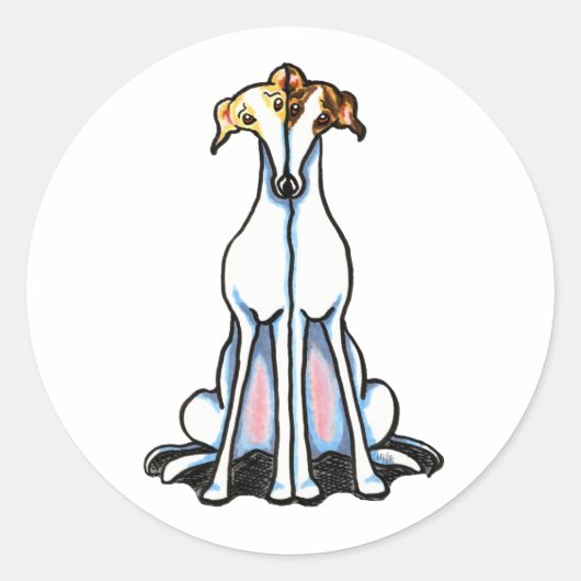 Grey Gathering Ronde Sticker (Voorkant)