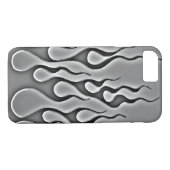 Grey Ghost Flames Phone Case (Achterkant (Horizontaal))