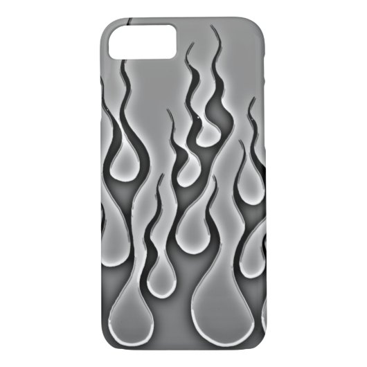 Grey Ghost Flames Phone Case (Achterkant)