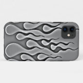 Grey Ghost Flames Phone Case (Achterkant (horizontaal))