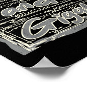 Grey Giggly Grappig Pensioen Grootouders Dag Reti Poster (Hoek)