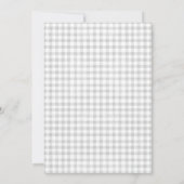 Grey gingham Hoe goed ken je douchespel Kaart (Achterkant)