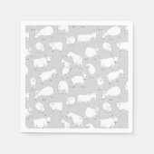 Grey Goats aan het spelen Servet (Voorkant)