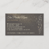 Grey Gold beige Body Tan Spray Visitekaartje (Achterkant)