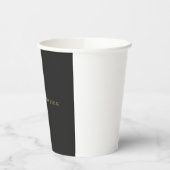 Grey Gold Color Professional Voeg naam toe Papieren Bekers (Links)