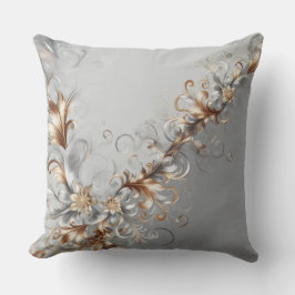 Grey, Gold & Silver Modern Decorative Pillow Kussen