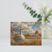 Grey Goose Farmhouse ArtWork Briefkaart (Staand voorkant)