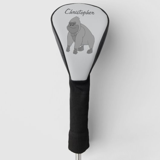 Grey Gorilla Design Golfheadcover (Voorkant)
