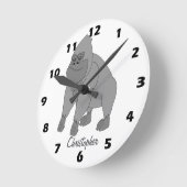 Grey Gorilla Design Personalised Ronde Klok (Hoek)