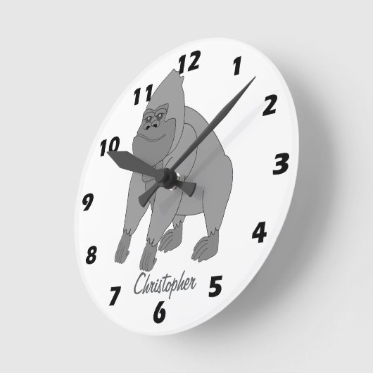 Grey Gorilla Design Personalised Ronde Klok (Hoek)