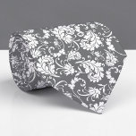 Grey Gray Floral Pattern Custom Necktie Stropdas<br><div class="desc">This custom necktie features a sophisticated grey and floral pattern, making it a stylish and unique accessory. It's perfect for adding a touch of personality to any outfit, whether it's for a special occasion or everyday wear. The high-quality fabric ensures a comfortable and long-lasting wear, and the custom design allows...</div>