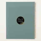 Grey Green Eyed Cat Planner (Achterkant)