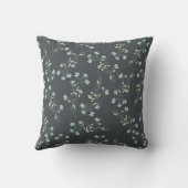 Grey Green Floral Nursery Keepsake Kussen (Achterkant)