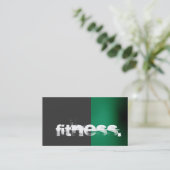 Grey Green Personal Trainer Visitekaartje (Staand voorkant)