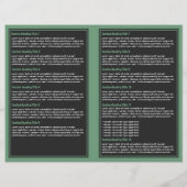 Grey Green Simple Border Brochure (Achterkant)