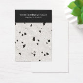 Grey Grey Black Terrazzo die Kaarten met oorscherm Visitekaartje (Bureau)