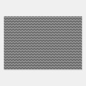 Grey & Grey Multi-Pattern Wrapping Paper Sheets