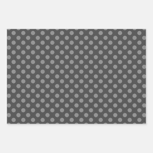 Grey & Grey Multi-Pattern Wrapping Paper Sheets (Voorkant)
