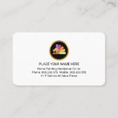 Grey Grunge Paint Painter Service Visitekaartje (Achterkant)