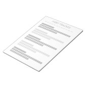 Grey Habit Tracker Notitieblok (Schuin)