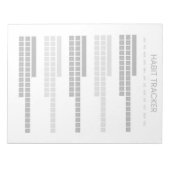 Grey Habit Tracker Notitieblok (Voorkant)