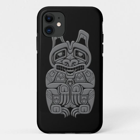 Grey Haida Spirit Beer op Black Case-Mate iPhone Case (Achterkant)