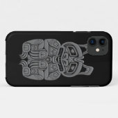 Grey Haida Spirit Beer op Black Case-Mate iPhone Case (Achterkant (horizontaal))