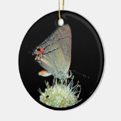 Grey Hairstreak Butterfly Keramisch Ornament (Links)