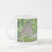 Grey Hairstreak Butterfly Matglas Koffiemok (Links)