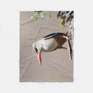 Grey-Headed Kingfisher Fleece Deken