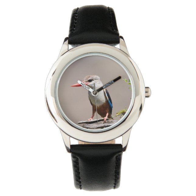 Grey-Headed Kingfisher Horloge (Voorkant)