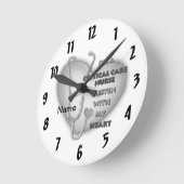 Grey Heart Critical Care Nurse Ronde Klok (Hoek)