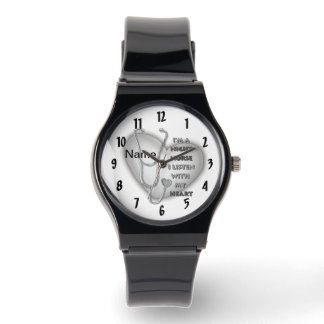 Grey Heart Night Nurse Horloge