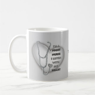 Grey Heart Night Nurse Koffiemok