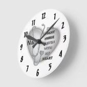 Grey Heart Night Nurse Ronde Klok (Hoek)