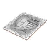 Grey Heart Uitzonderlijke aangepaste Verpleegkundi Tegeltje (Zijkant)