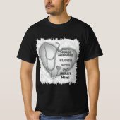 Grey Heart Verloskundige Verpleegkundige T-shirt (Voorkant)